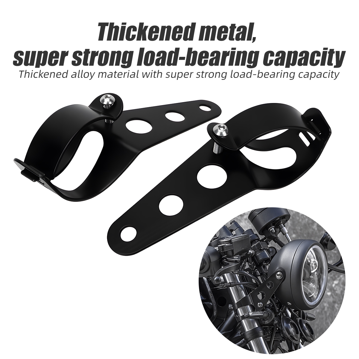 Mountain Biking Shop - Universal Motorcycle Headlight Mount Bracket 28-36mm