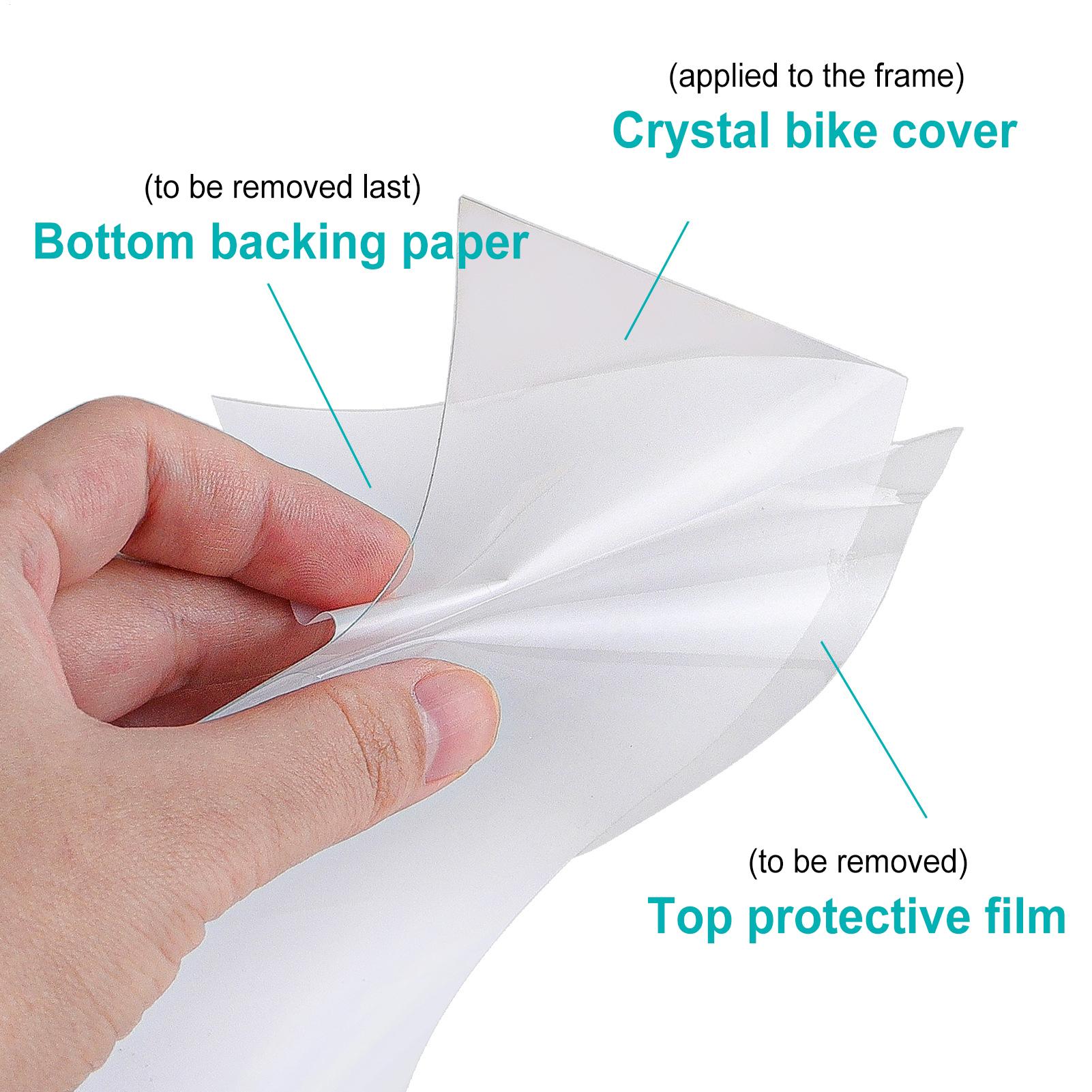 Chainstay Protector Wrap - Mountain Bike Frame Protection Clear Pvc