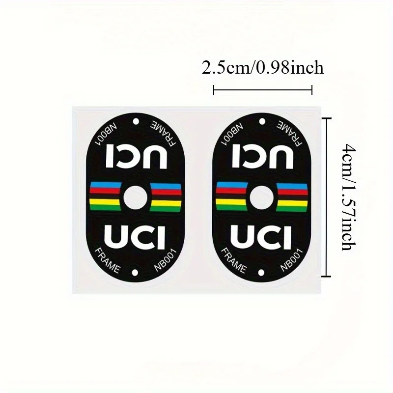 Mountain Biking Uci - 2Pcs UCI Certified Bicycle Valve Stickers