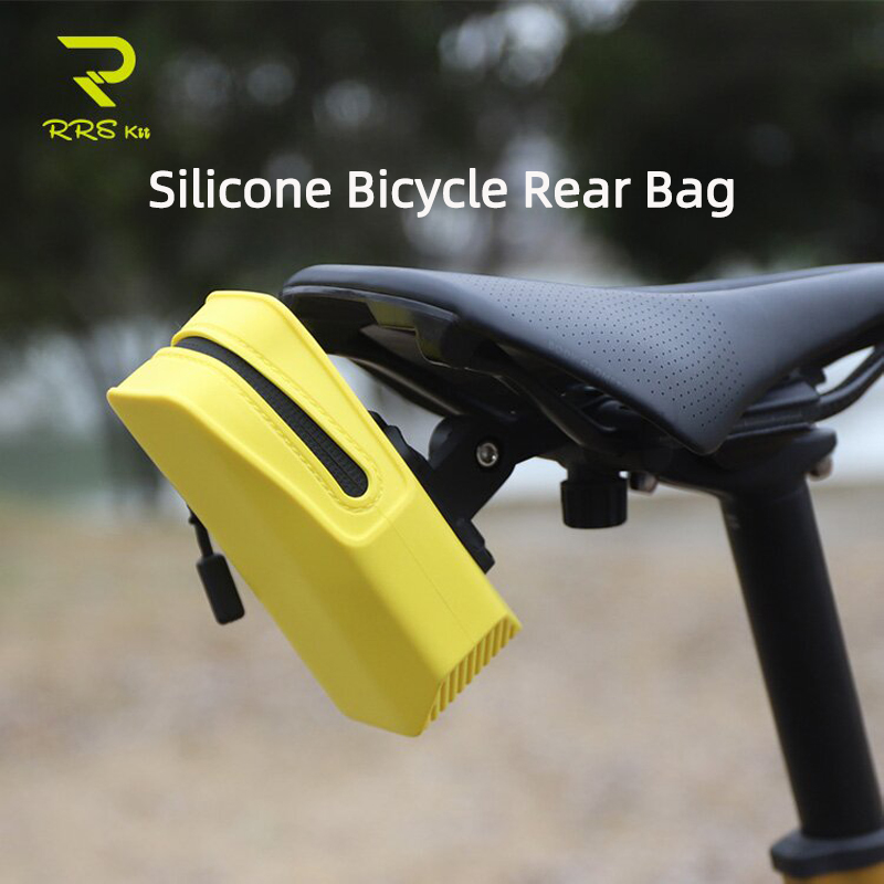 Mountain Biking Fanny Pack - RRSKIT Silicone Bicycle Tail Bag Road/Mountain/Gravel/Folding