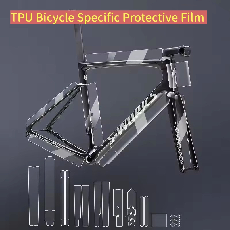Mountain Biking Quotes - Road Bike Frame Decal Clear Scratch-Resistant