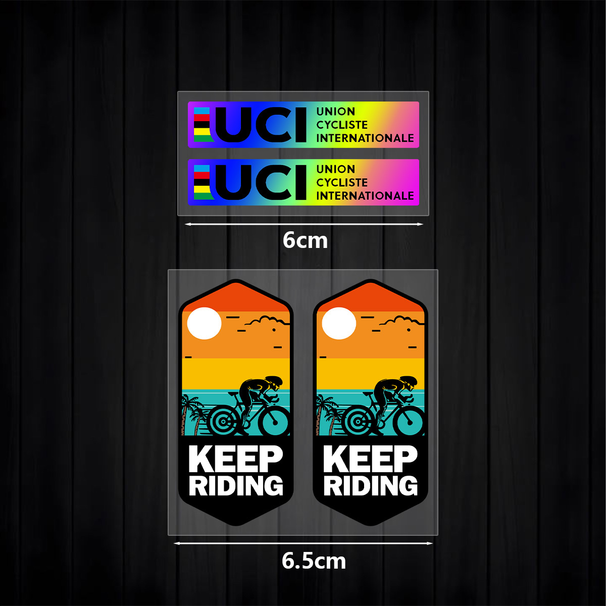Mountain Biking Uci - UCI Keep Riding Sticker Set 1SET