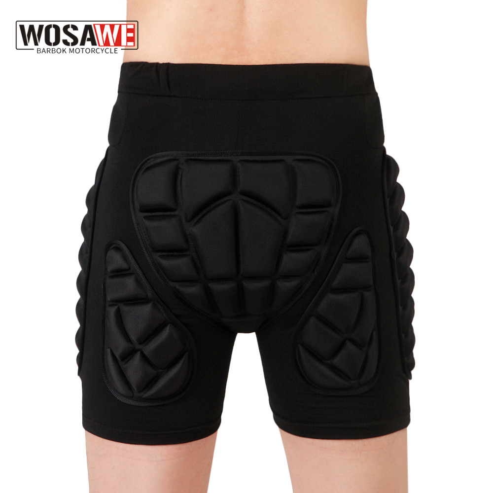 Mountain Biking Shorts Women - WOSAWE Unisex Motorcycle Shorts Snowboard Hip
