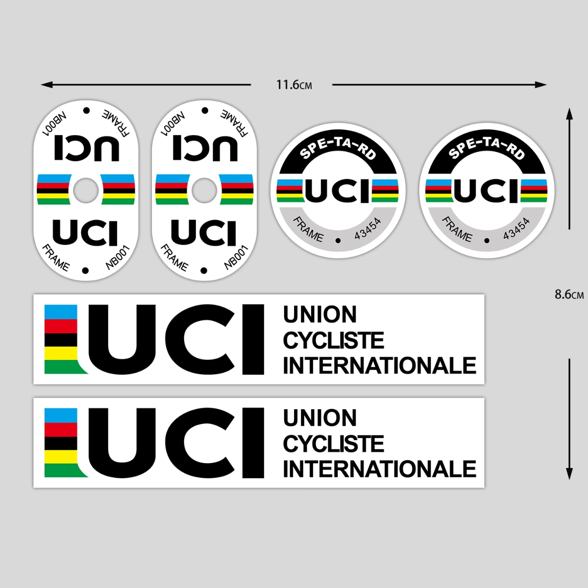 UCI Cycling Frame Stickers Dur - Mountain Biking Uci 评论和价格