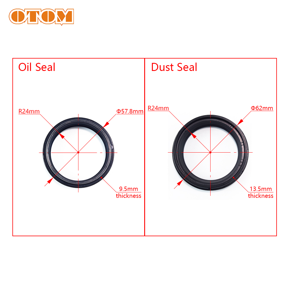 OTOM Motorcycle 48mm Front For - Fork Oil Seal 评论和价格