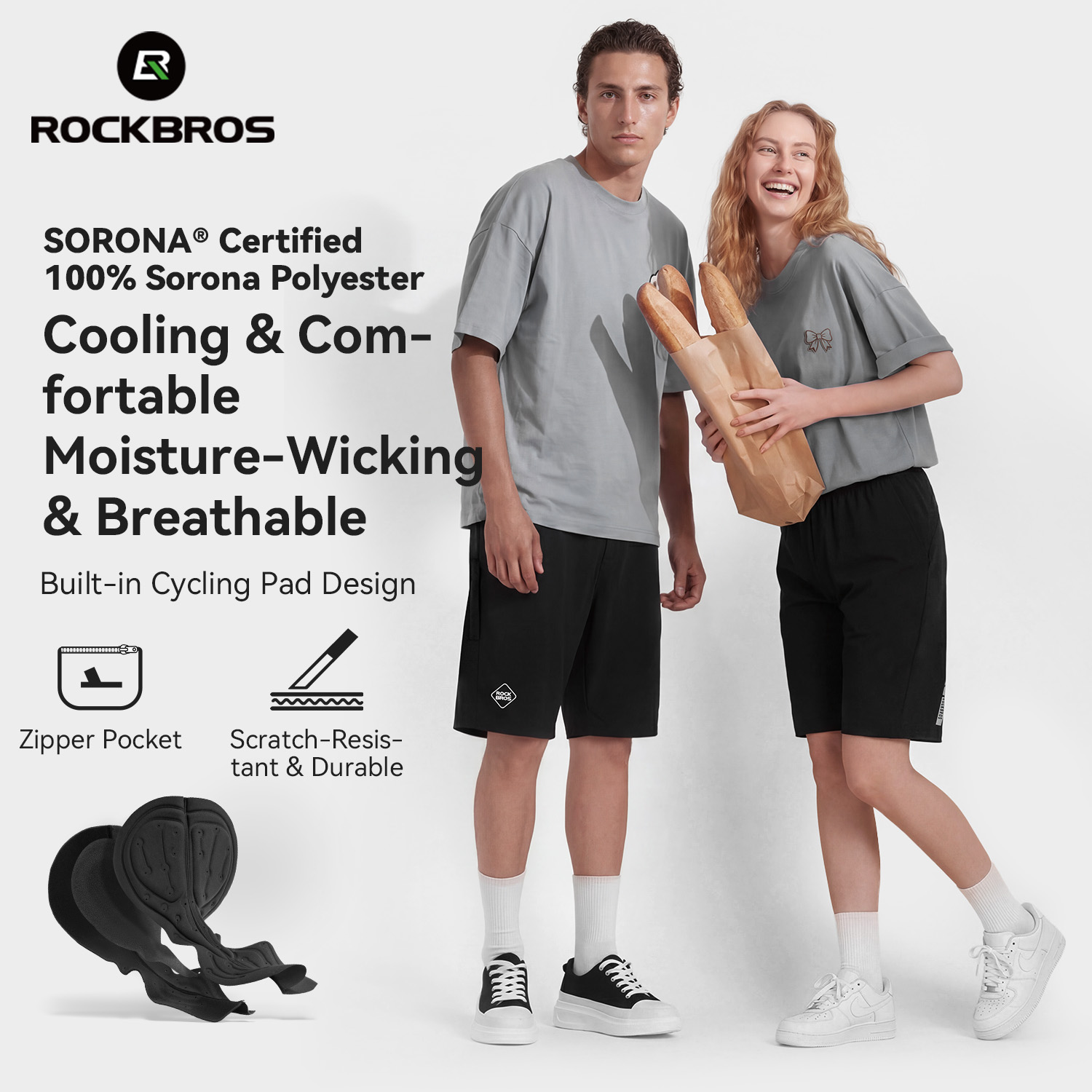 ROCKBROS Cycling Shorts Men Wo - Mountain Biking Shorts Women 评论和价格