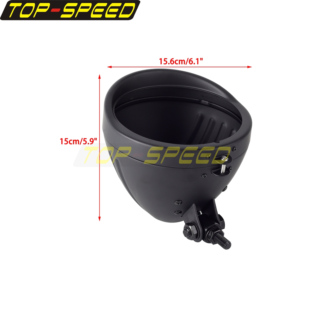 Black/Chrome Motorcycle Headla - Mountain Biking Shop 评论和价格